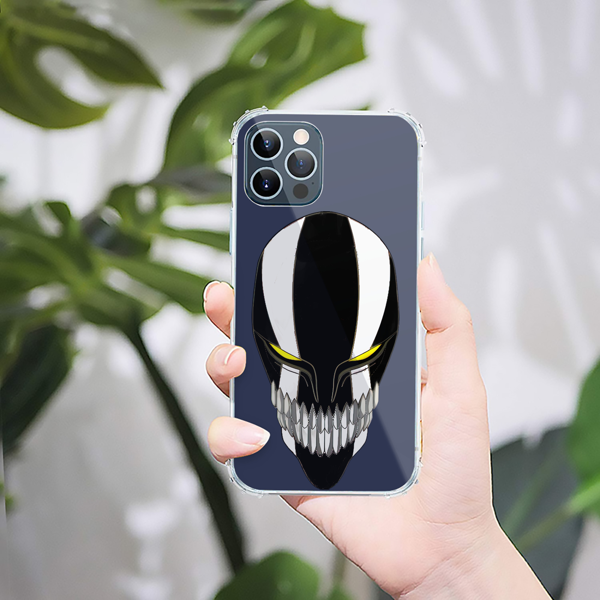 （画像用） ブリーチ 黒崎一護（くろさき いちご）BLEACH Kurosaki Ichigo 【iPhone 12シリーズ対応】透明スマホケース（クリアソフトケース）